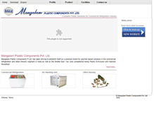 Tablet Screenshot of mangalamplastic.com